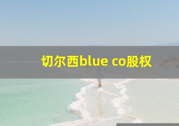 切尔西blue co股权